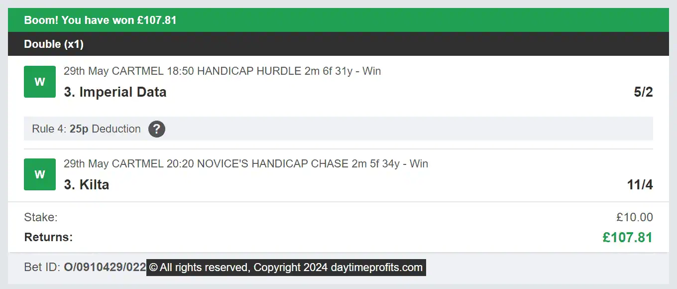 Daytime Profits - Winner Muli - 2024-05-29