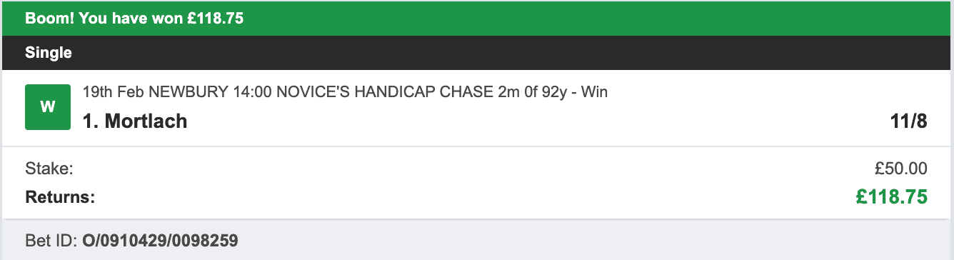 Daytime Profits - Winner 2 - 2023-02-19