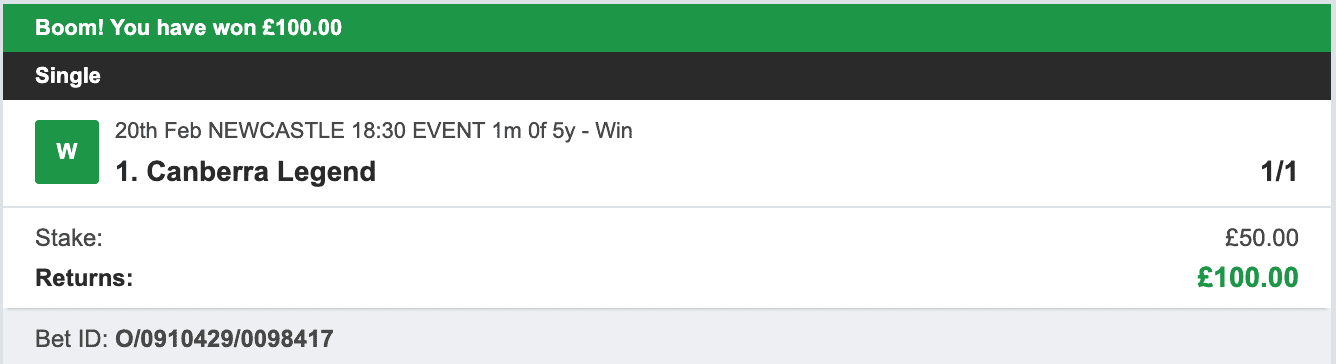 Daytime Profits - Winner 2 - 2023-02-20