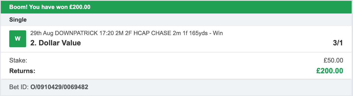 Daytime Profits - Winner 2 - 2022-08-29